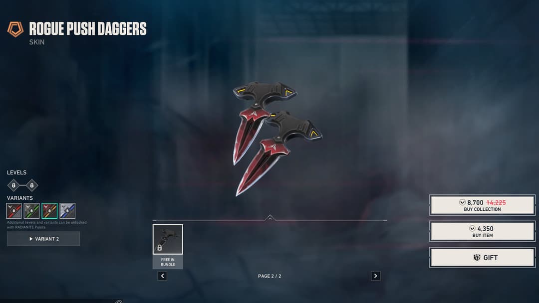 Rogue Push Daggers