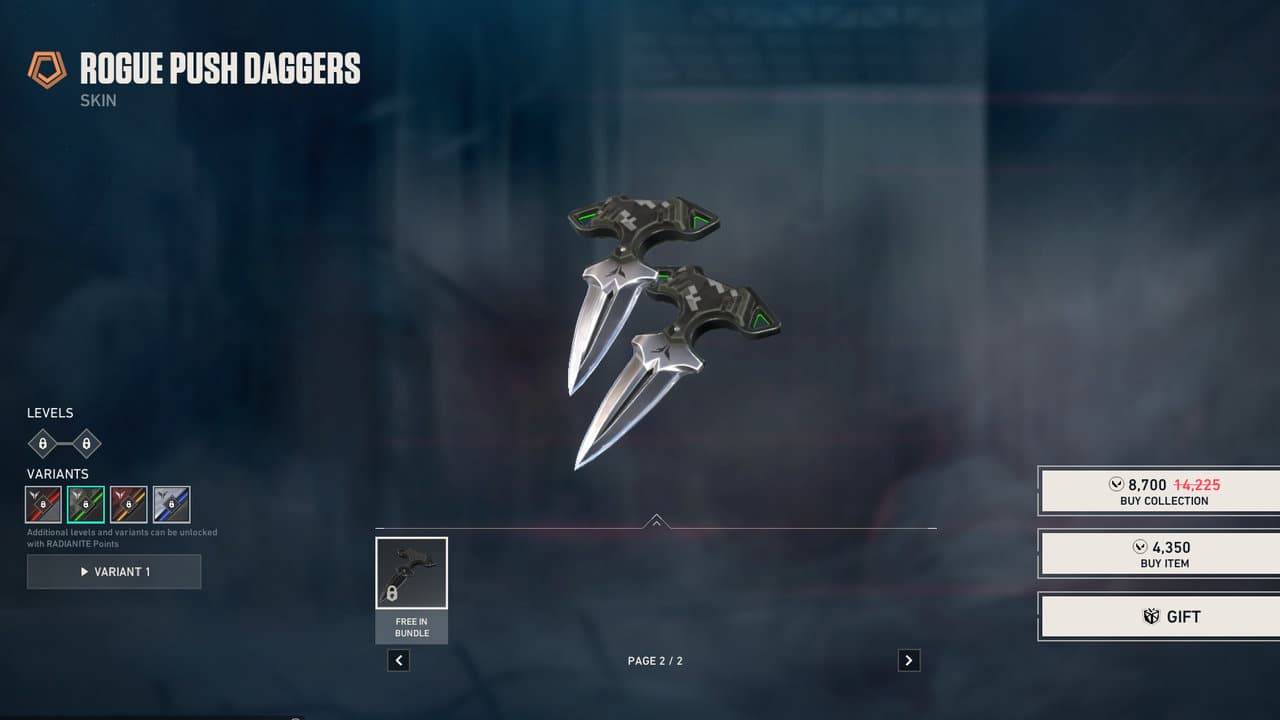 Rogue Push Daggers