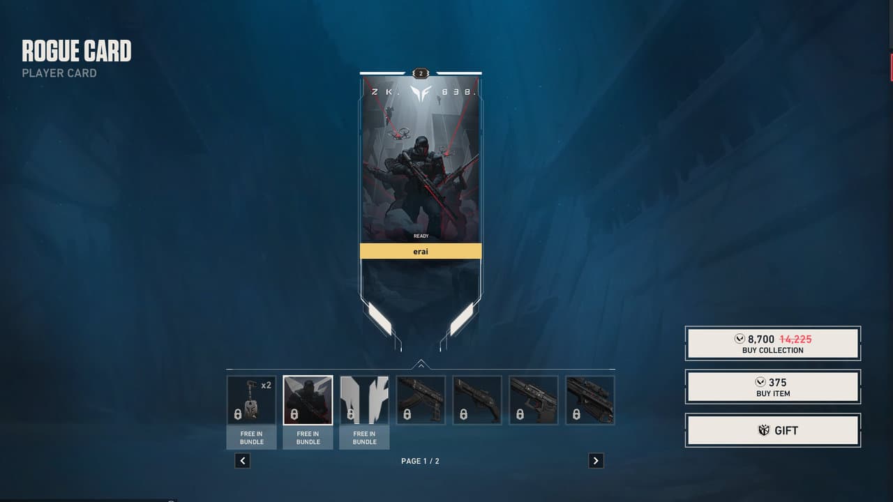 Rogue Player Card