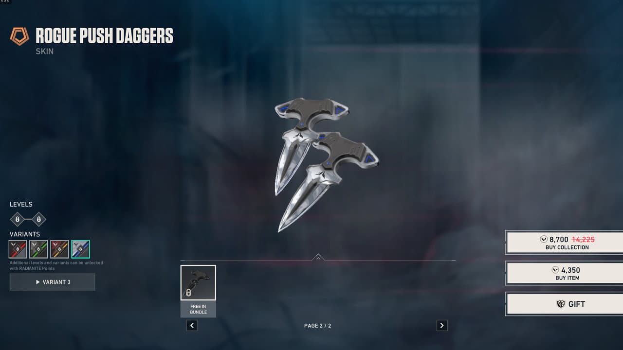 Rogue Push Daggers