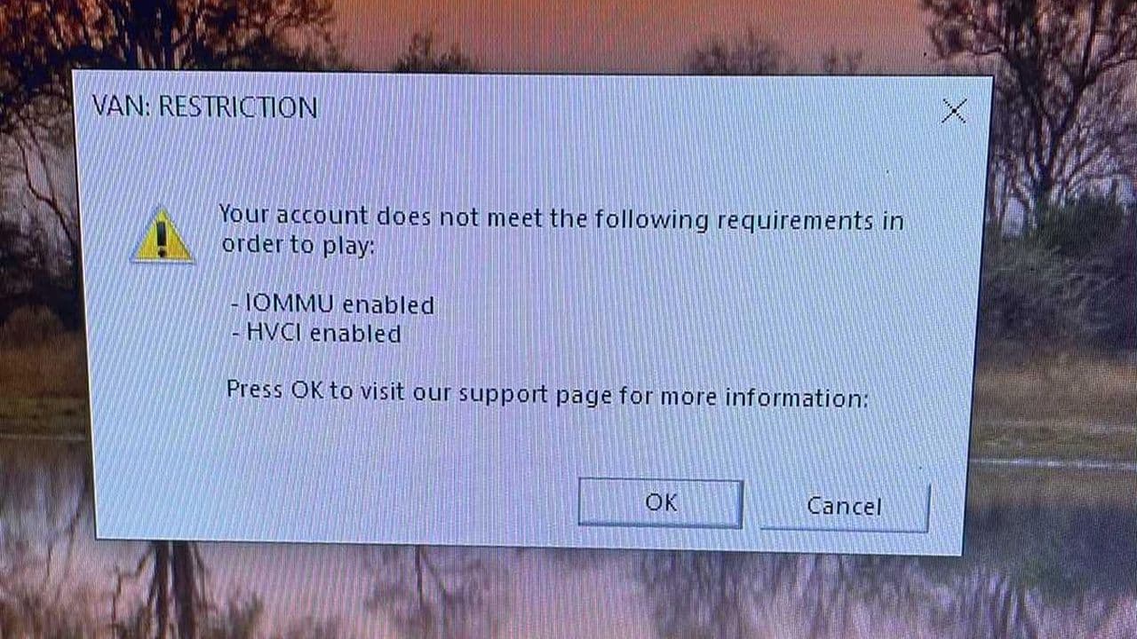 Fixing the IOMMU VALORANT error & how it impacts security and performance