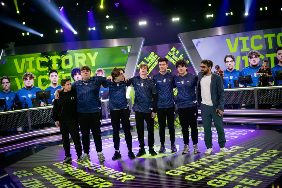 Team Liquid tras su victoria contra Fnatic.