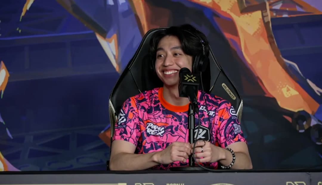 F0rsaken at the pre-tournament press conference. Photo: THESPIKE.GG