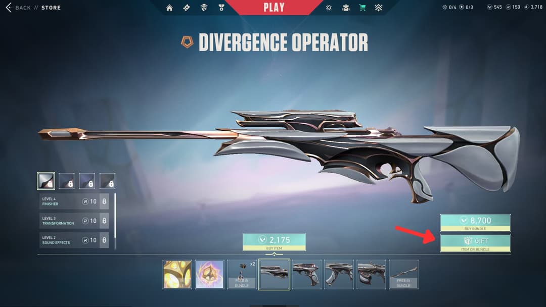 Abra a página de detalhes do pacote desejado