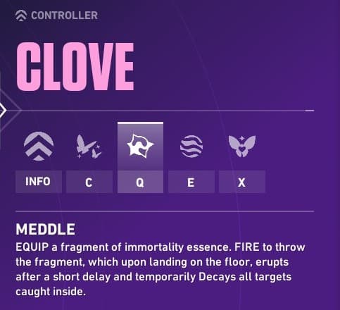 Clove's decay projectile, Meddle