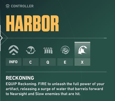 Harbor's Ultimate, Reckoning, also slows and flashes enemies