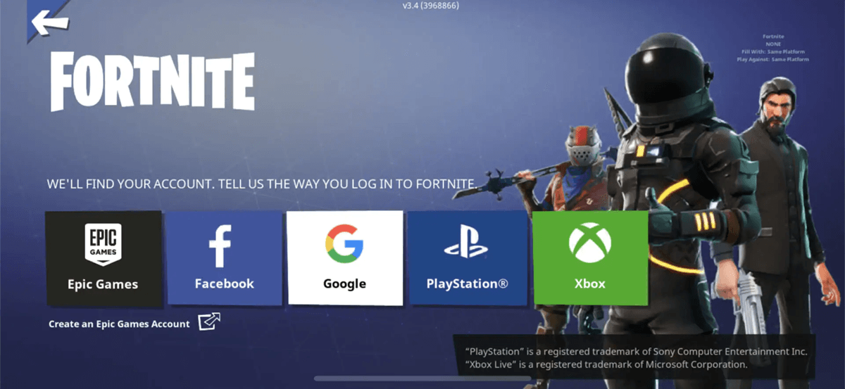 Is Fortnite cross platform? via Epic Games