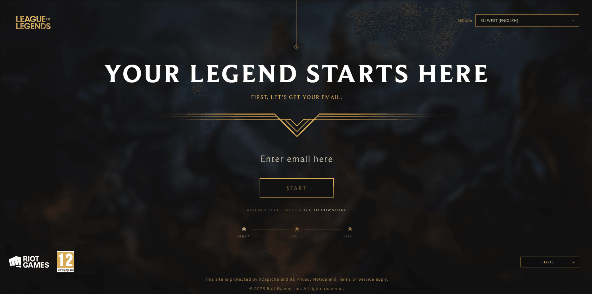 League of Legends Download Page