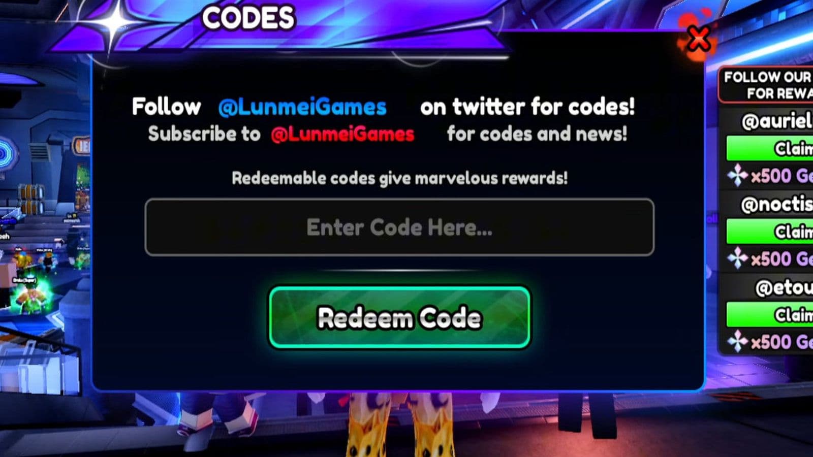 anime paradox roblox codes