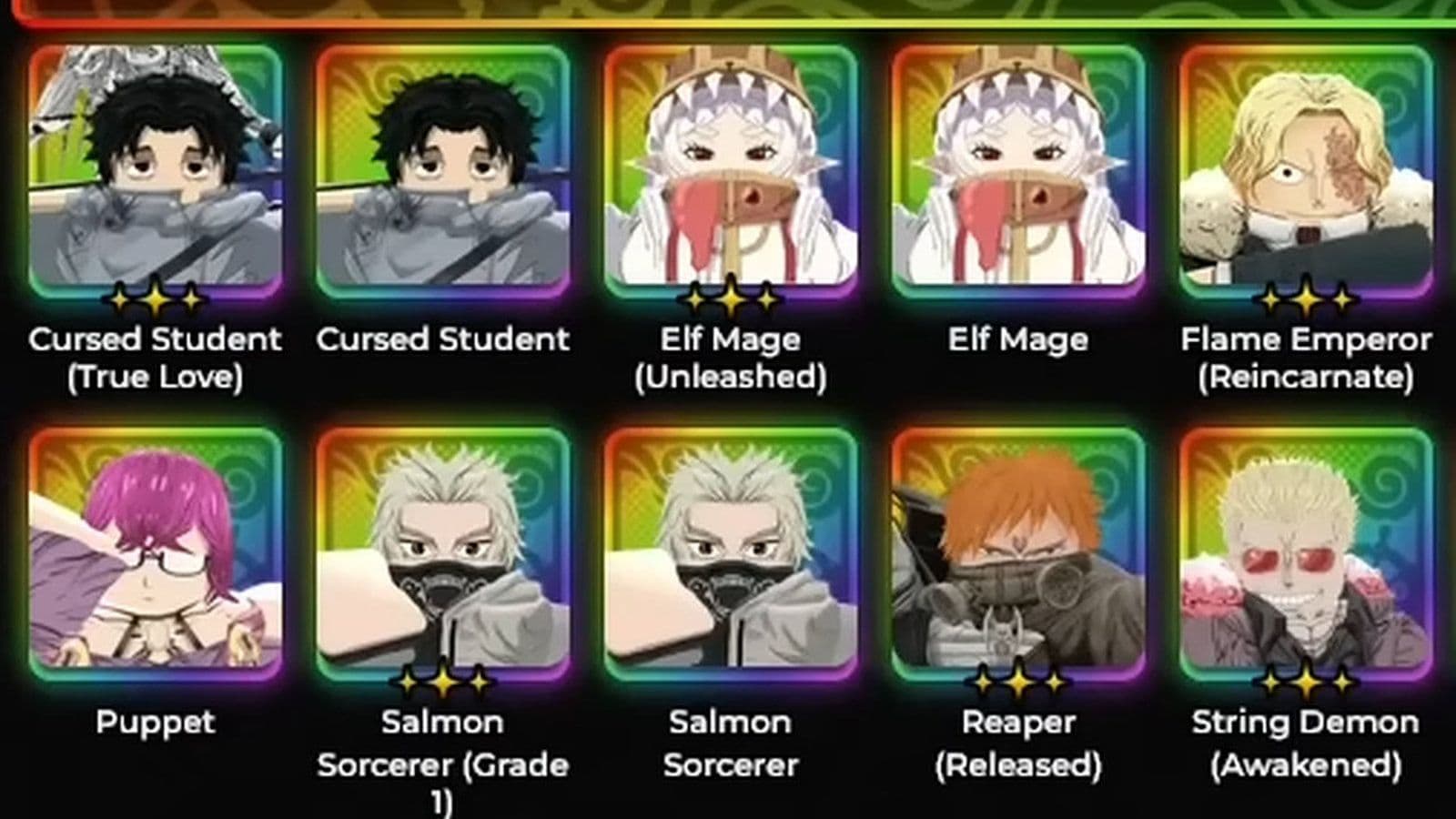 Roblox Anime Expeditions tier list