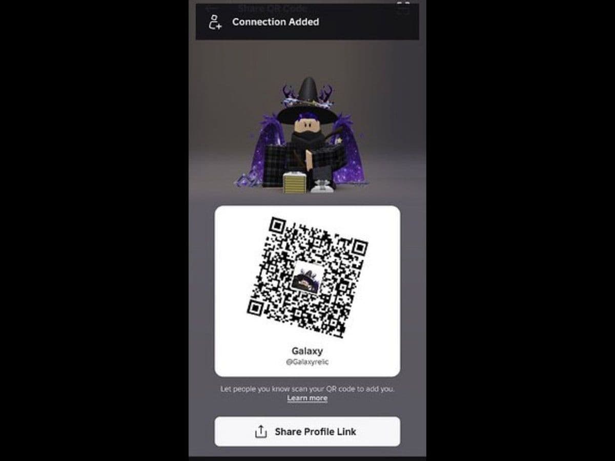 Roblox Trusted Connections QR code
