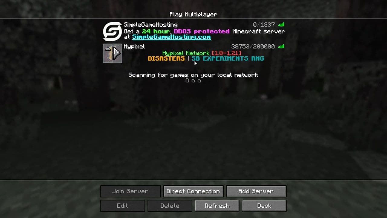 Minecraft Hypixel IP 