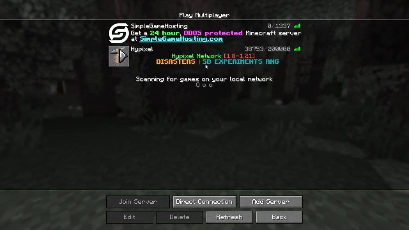 Minecraft Hypixel IP