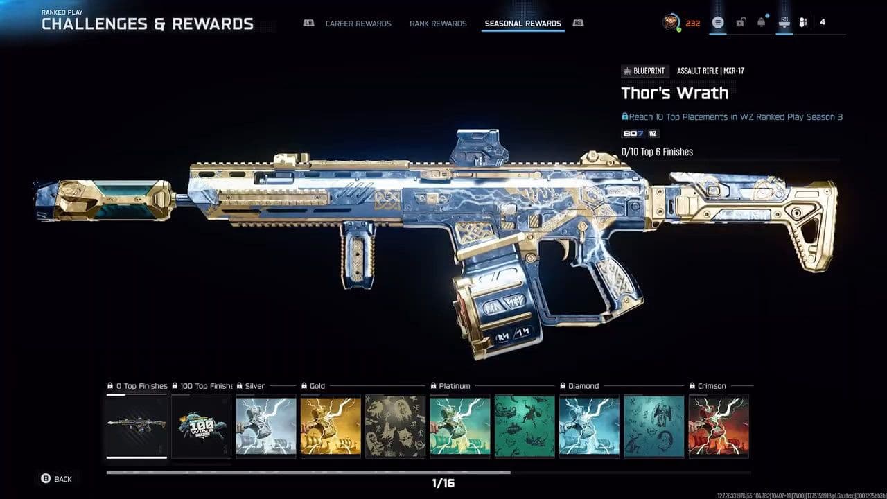 Warzone Ranked levels 