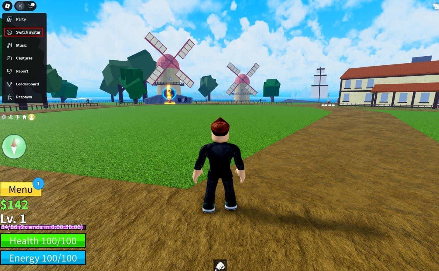 Click the “Switch Avatar” option to see all of your avatars (Image Credit: THESPIKEGG)