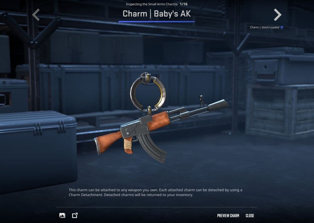 Baby’s AK Charm (Image Credit: Valve)