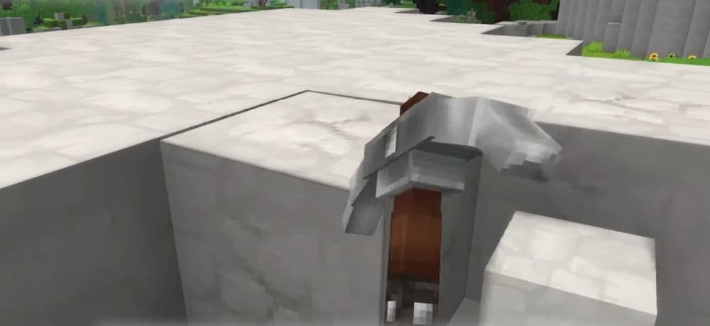 You can easily mine Chalk with a pickaxe (Image Credit: Hatworm on YouTube)