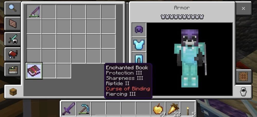 Makes your trident vanish forever if you die (Image Credit: r/Minecraft)