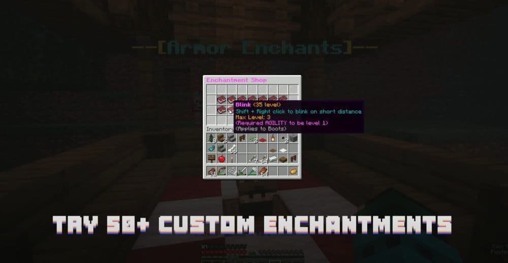 You will find over 50 new enchantments in this plugin (Image Credit: Jaymar921 on YouTube)