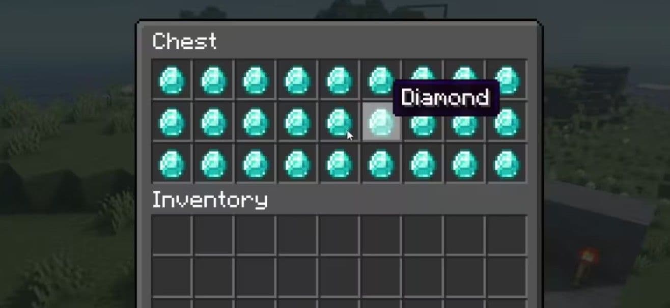 You may find diamonds in chests if you are lucky enough and go through all the chests listed above (Image Credit: Minecraft)