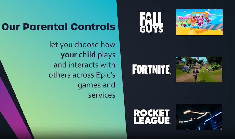 Epic Games allows parental controls on Fortnite, Rocket League, and Fall Guys (Image Credit: Screengrab by THESPIKEGG)