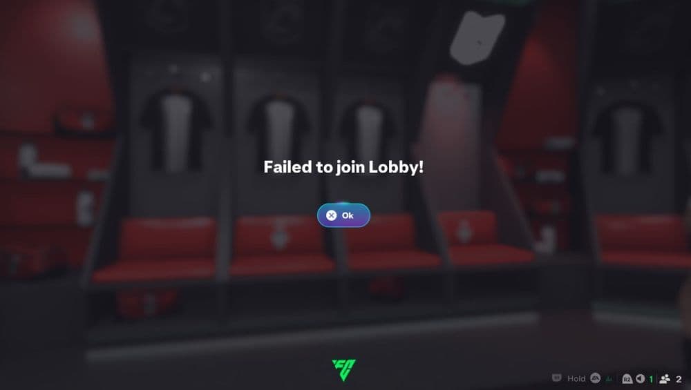 Here is what the error looks like in the game (Image Credit: u/f1la_aep on r/EASportsFC)