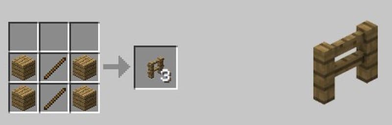 Here is how to make a fence in Minecraft (Image Credit: Screengrab via Minecraft)