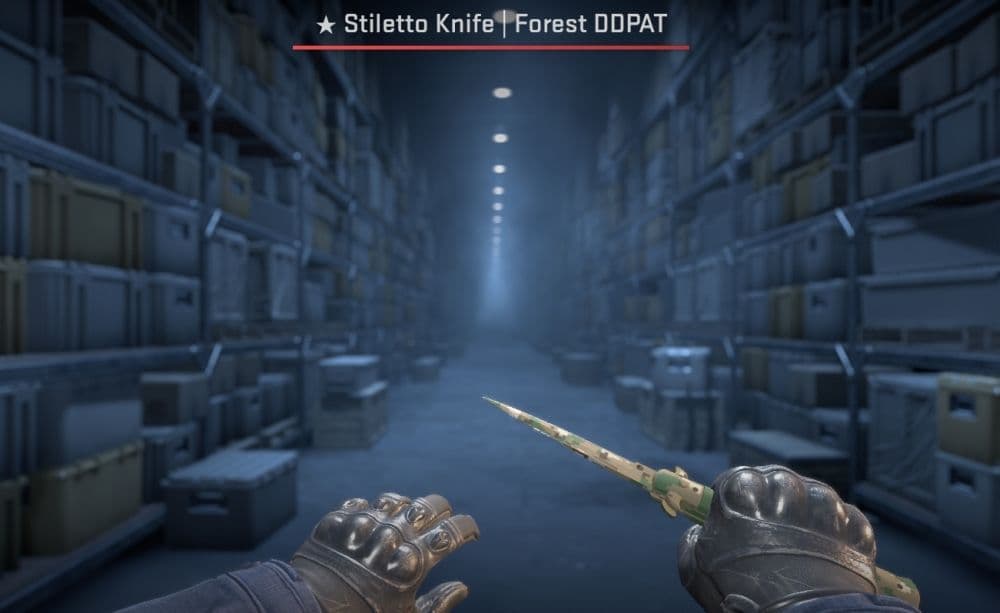 Stiletto Knife | Forest DDPAT (Image Credit: THESPIKEGG)