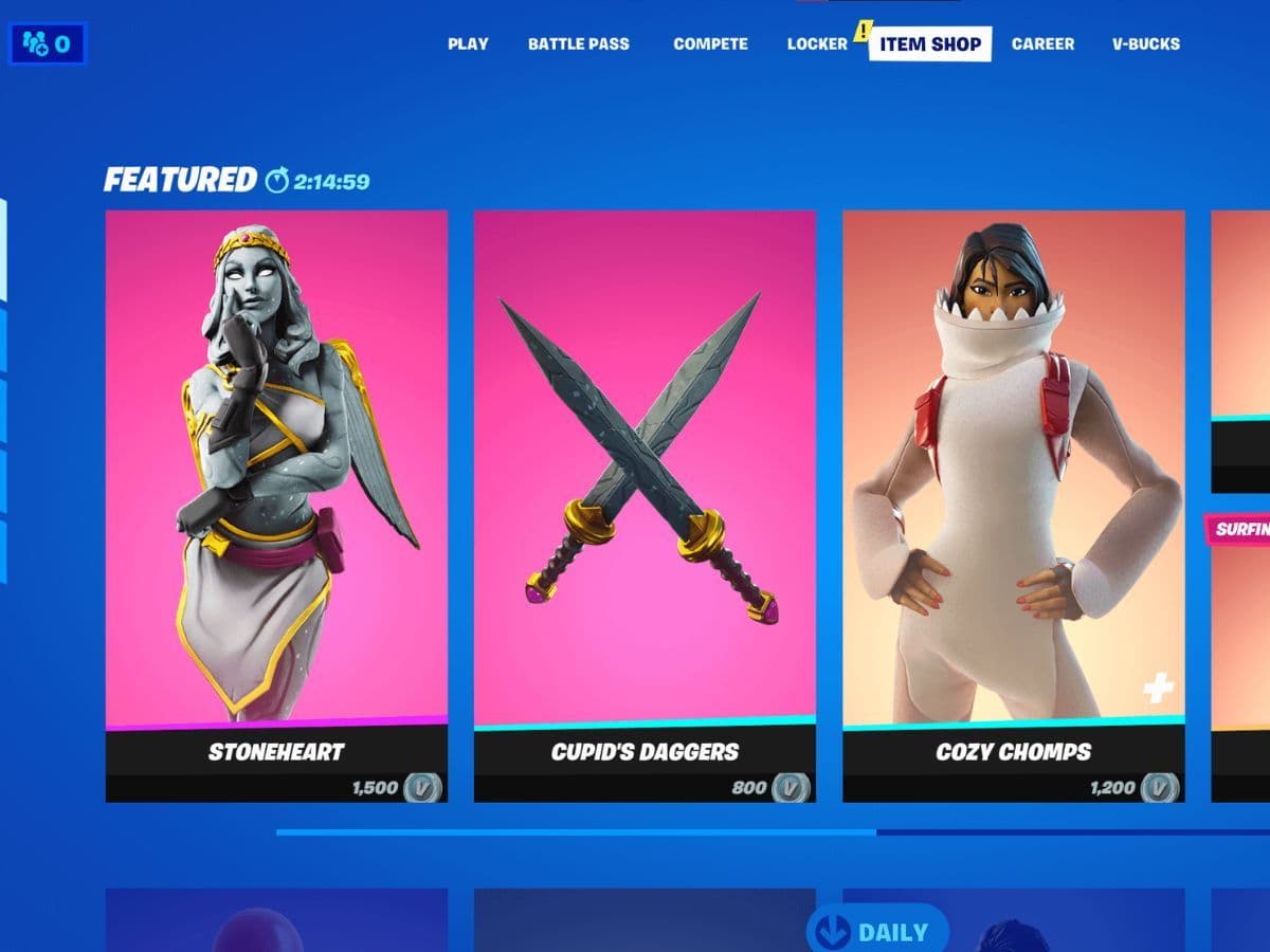 fortnite item shop reset
