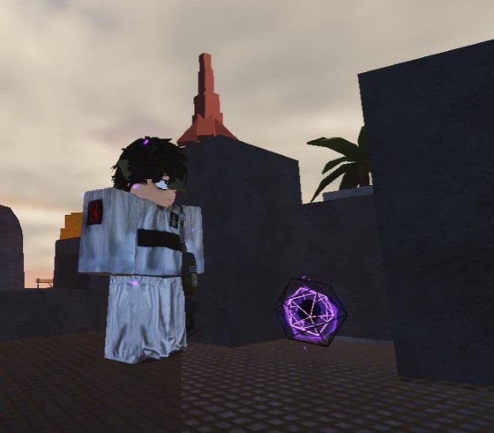 Galaxite Ore is a purple colored and it looks like a vortex (Image Credit: u/Oswrld on r/TheForgeRoblox)