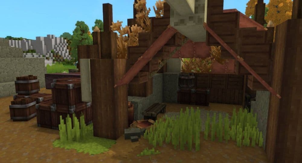 With a texture pack, you will notice your Hytale worlds will look better and sometimes even more realistic (Image Credit: illystray on CurseForge)