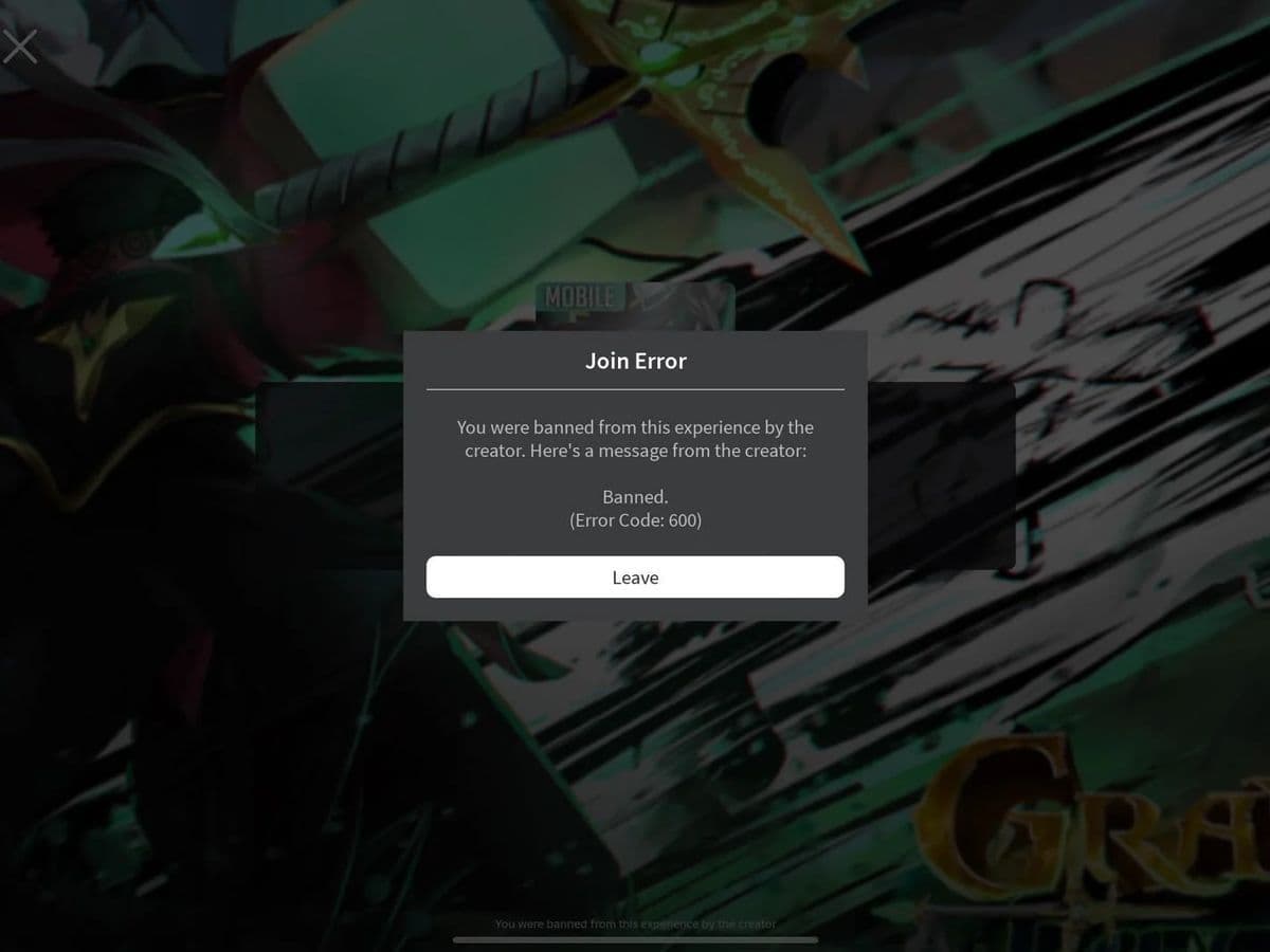 How to fix Roblox error code 600