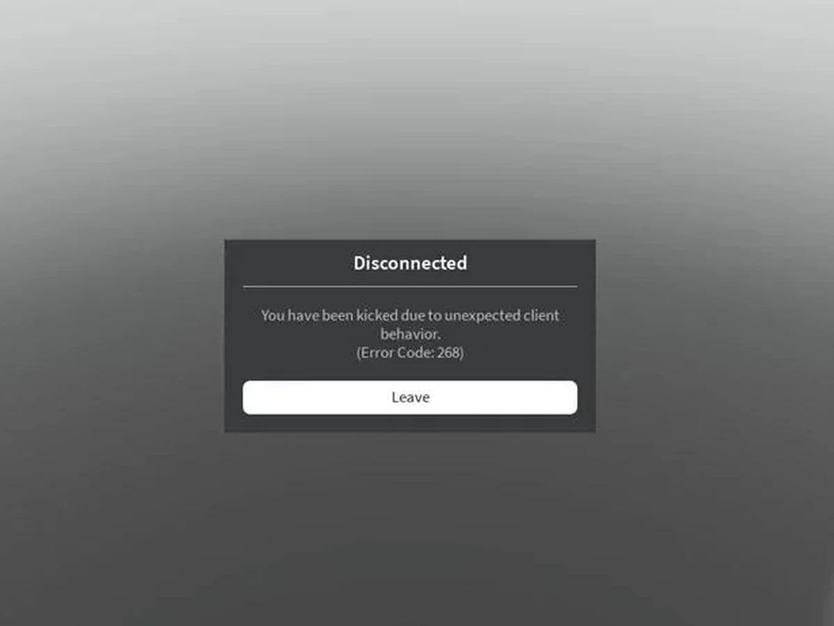 How to fix Roblox error code 268