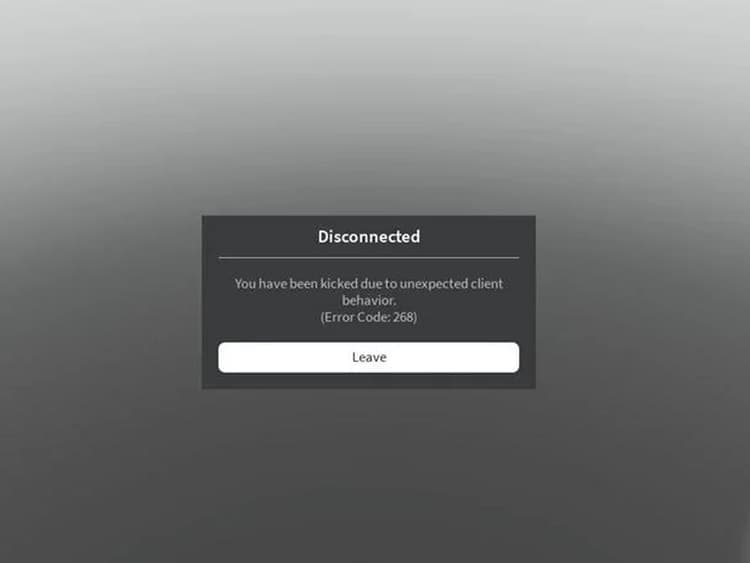 How to fix Roblox error code 268