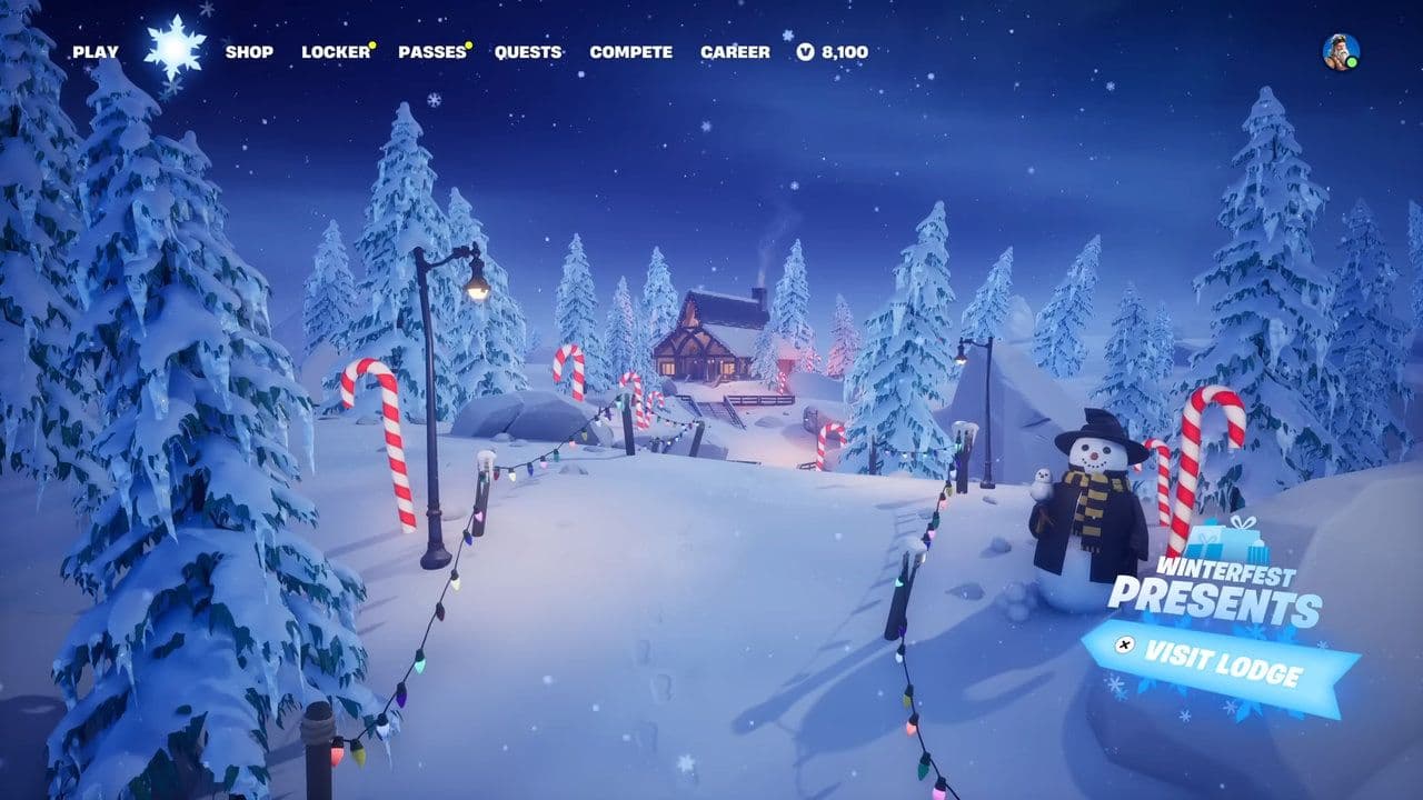 Fortnite Winterfest Cabin