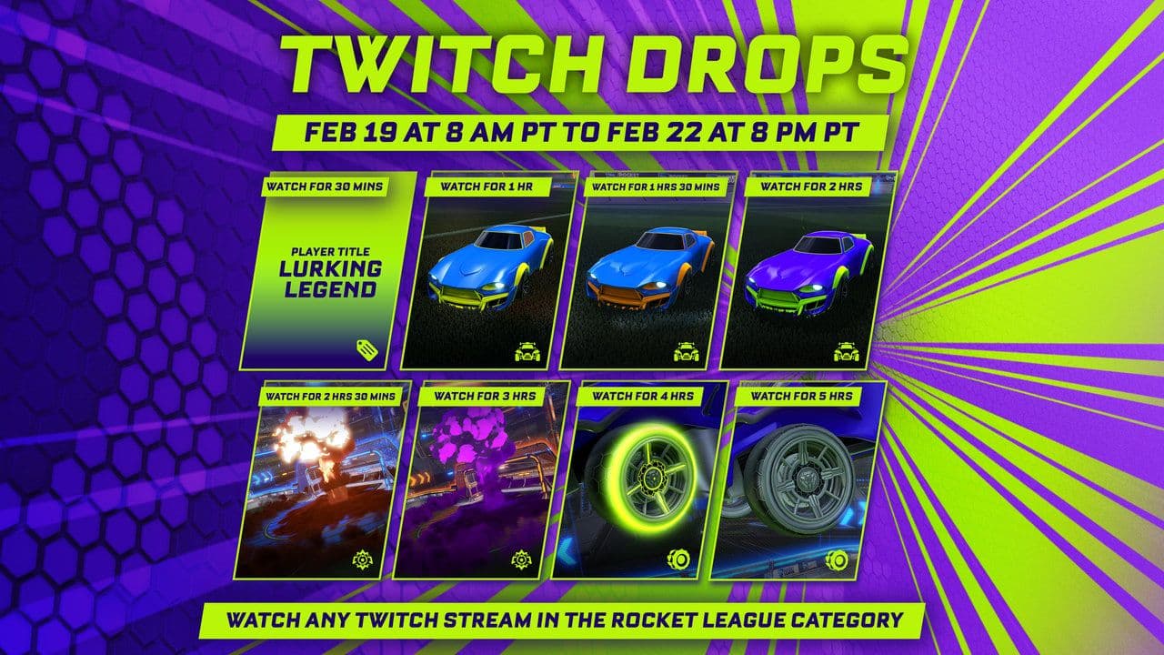 Rocket League Fan Rewards twitch
