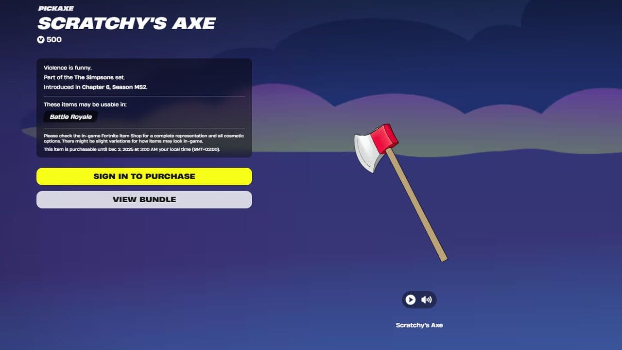 Fortnite Scratchy bundle