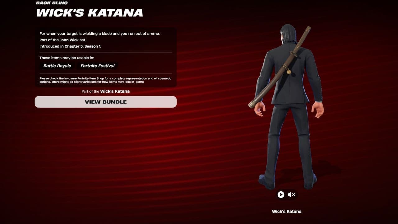 Fortnite John Wick bundle