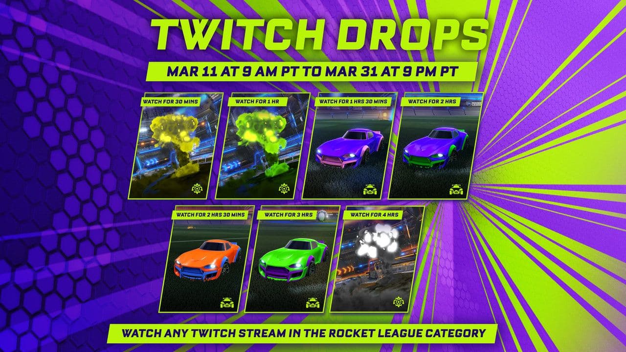 Rocket League Fan Rewards twitch
