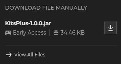 The file that you download must be in “.jar” format (Image Credit: Screenshot via CurseForge)