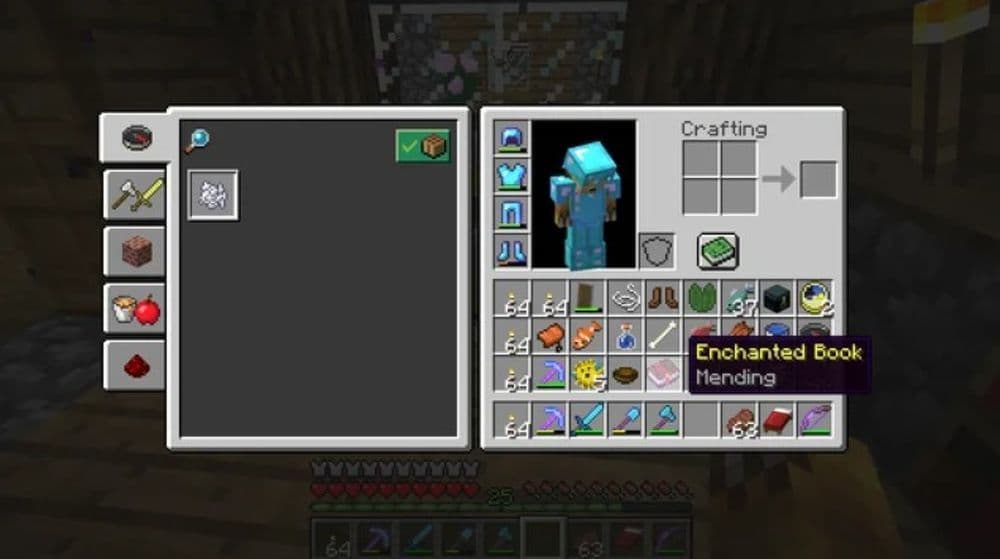 Mending makes sure your bow stays healthy at all times (Image Credit: r/Minecraft)