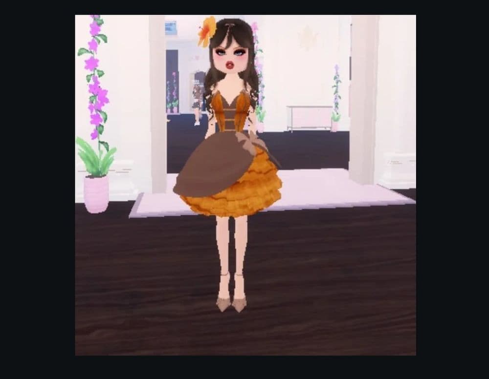 Going for forest-style colors will give you the upper hand in this theme (Image Credit: u/BakingBrownie on r/DressToImpress)