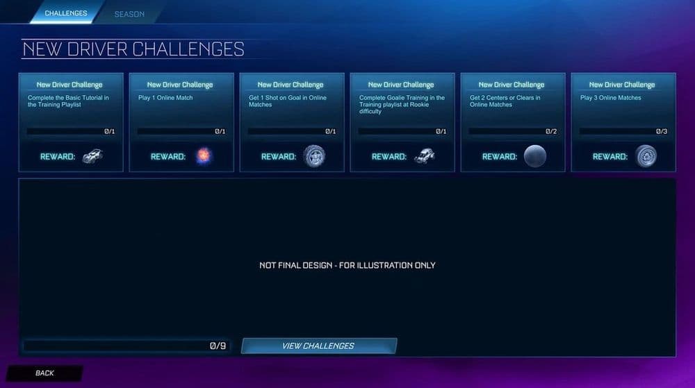 If you are a beginner, you can find all of the new Driver Challenges simply by launching Rocket League (Image Credit: Rocket League Wiki)