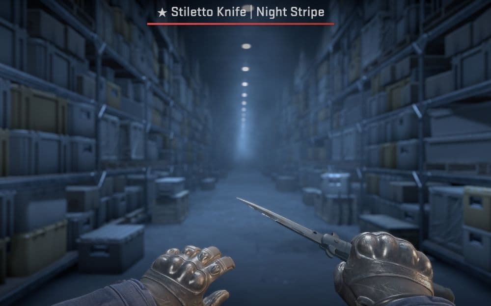 Stiletto Knife | Night Stripe (Image Credit: THESPIKEGG)