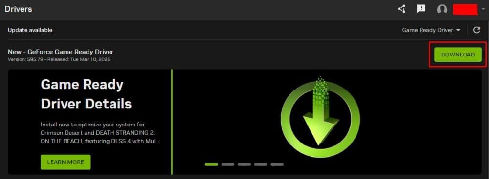 Make sure your GPU drivers are all up to date, and your PC is running the latest version (Image Credit: THESPIKEGG)