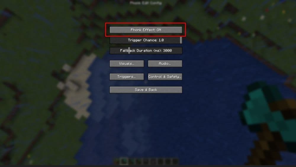 You can simply turn the mod on or off in the menu (Image Credit: Coah)