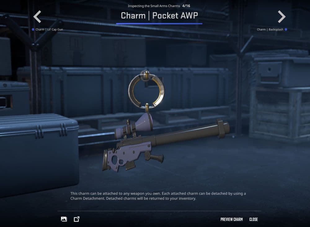 Pocket AWP Charm (Image Credit: Valve)