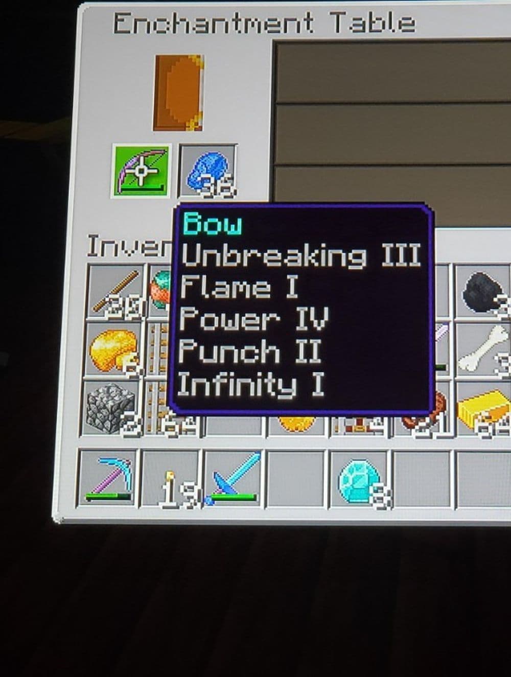 You can push enemies back with the Punch enchantment (Image Credit: r/Minecraft)