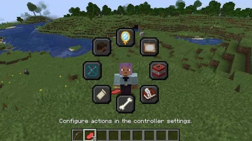 Apart from controller utilization, Controlify also adds more features like the Radial Menu (Image Credit: Controlify)