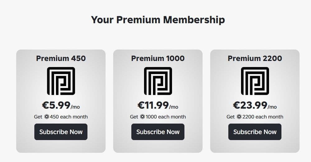 Here is a closer look at all Premium membership tiers (Image Credit: Roblox)